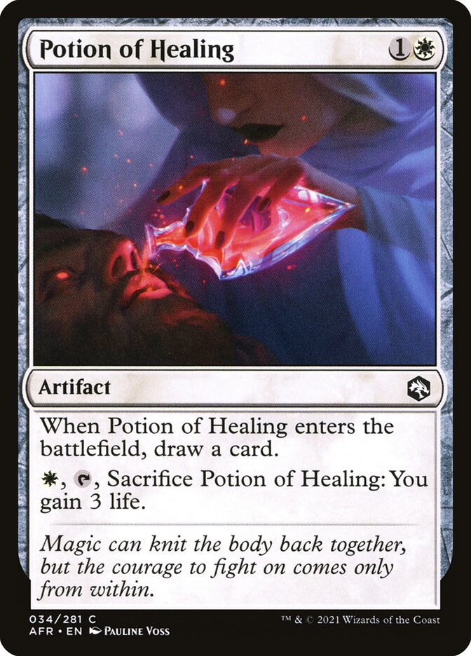 Potion of Healing – Common Magic: The Gathering card from Adventures in the Forgotten Realms (#34)