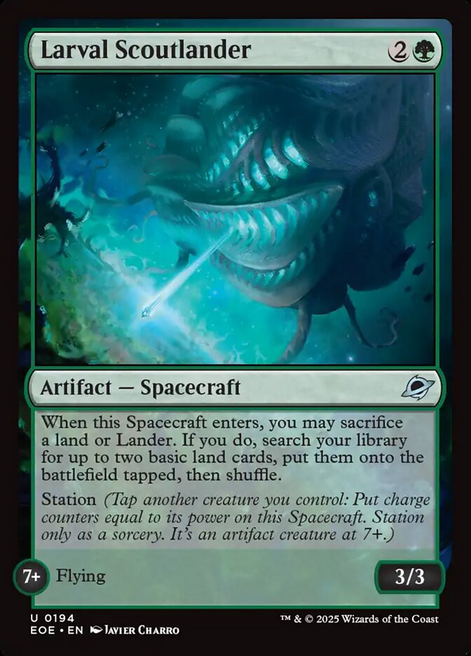 Larval Scoutlander – Uncommon Magic: The Gathering card from Edge of Eternities (#194)
