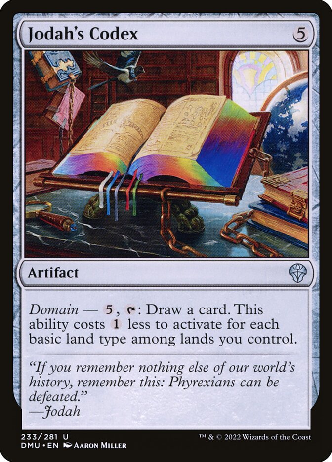 Jodah's Codex – Uncommon Magic: The Gathering card from Dominaria United (#233)