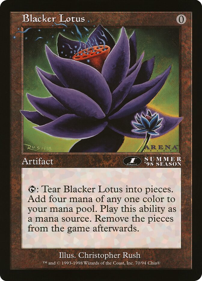 Blacker Lotus – Rare Magic: The Gathering card from Oversized League Prizes (#47)