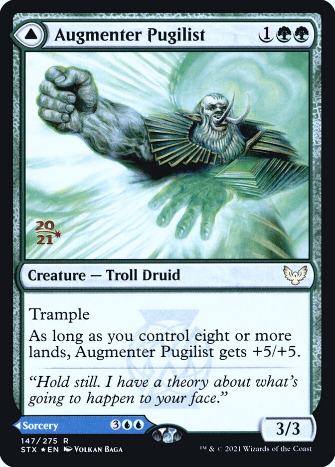 Augmenter Pugilist // Echoing Equation – Rare Magic: The Gathering card from Strixhaven: School of Mages Promos (#147s)
