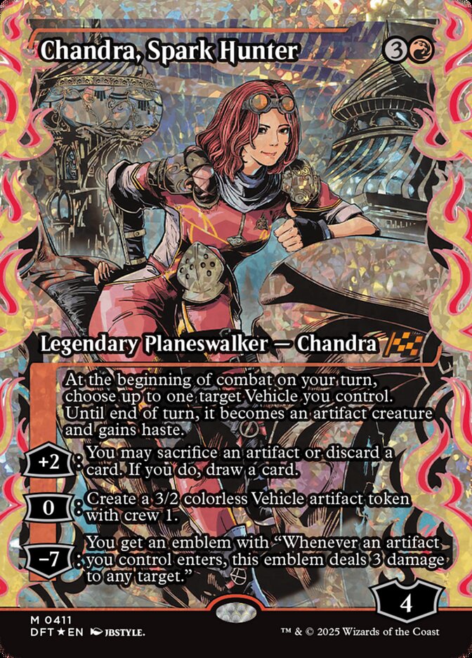 Chandra, Spark Hunter – Mythic Magic: The Gathering card from Aetherdrift (#411)