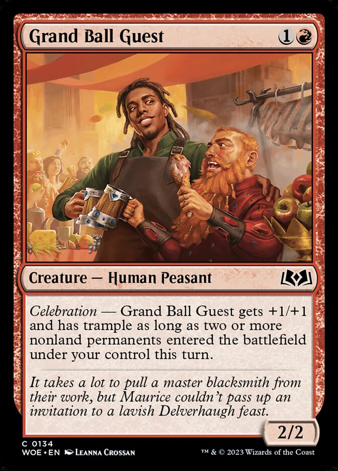 Grand Ball Guest – Common Magic: The Gathering card from Wilds of Eldraine (#134)