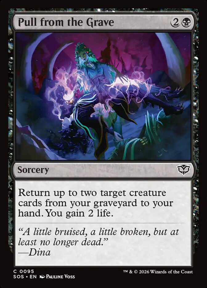 Pull from the Grave – Common Magic: The Gathering card from Secrets of Strixhaven (#95)