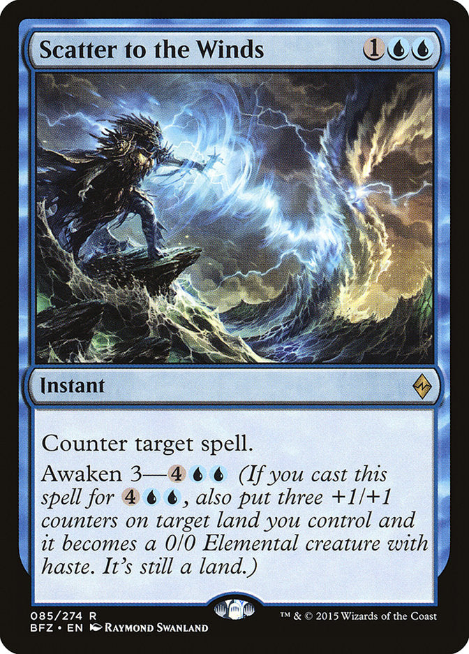 Scatter to the Winds – Rare Magic: The Gathering card from Battle for Zendikar (#85)