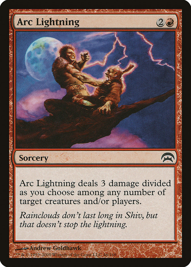Arc Lightning – Common Magic: The Gathering card from Planechase (#46)