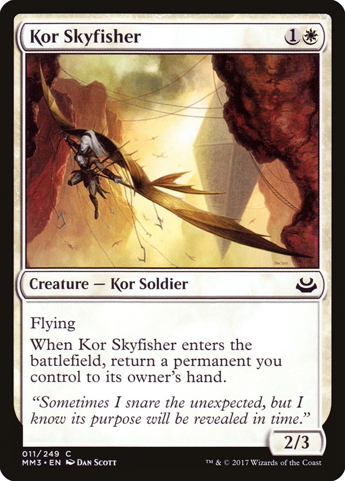 Kor Skyfisher – Common Magic: The Gathering card from Modern Masters 2017 (#11)