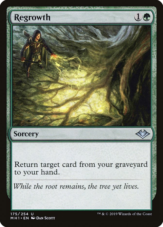 Regrowth – Uncommon Magic: The Gathering card from Modern Horizons (#175)