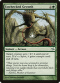 Unchecked Growth – Uncommon Magic: The Gathering card from Betrayers of Kamigawa (#148)