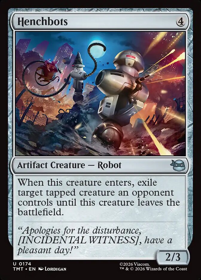 Henchbots – Uncommon Magic: The Gathering card from Teenage Mutant Ninja Turtles (#174)