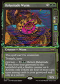 Balustrade Wurm – Rare Magic: The Gathering card from Duskmourn: House of Horror (#319)