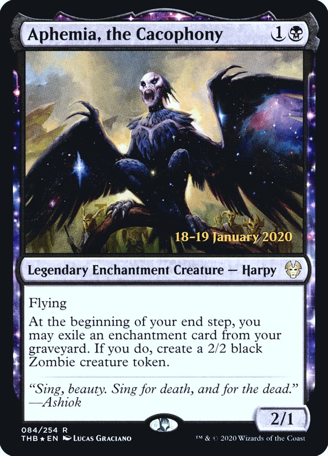 Aphemia, the Cacophony – Rare Magic: The Gathering card from Theros Beyond Death Promos (#84s)
