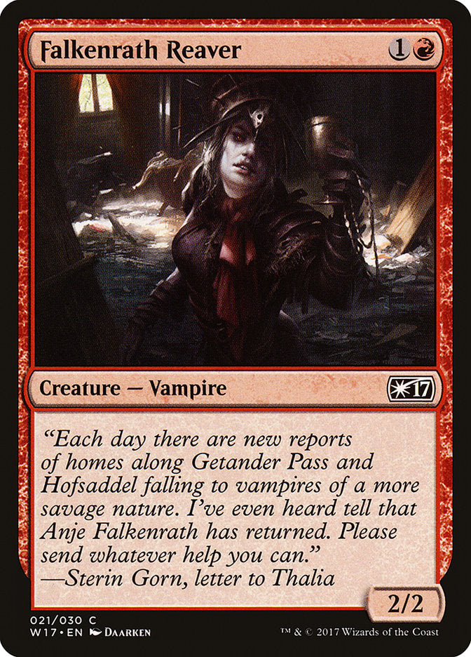 Falkenrath Reaver – Common Magic: The Gathering card from Welcome Deck 2017 (#21)