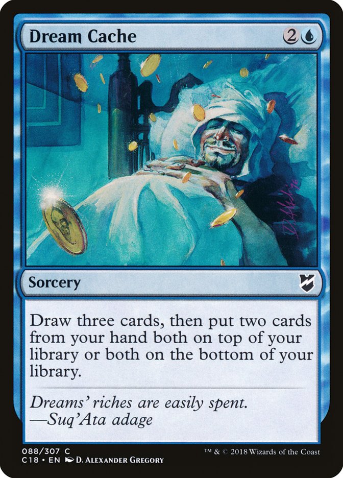 Dream Cache – Common Magic: The Gathering card from Commander 2018 (#88)