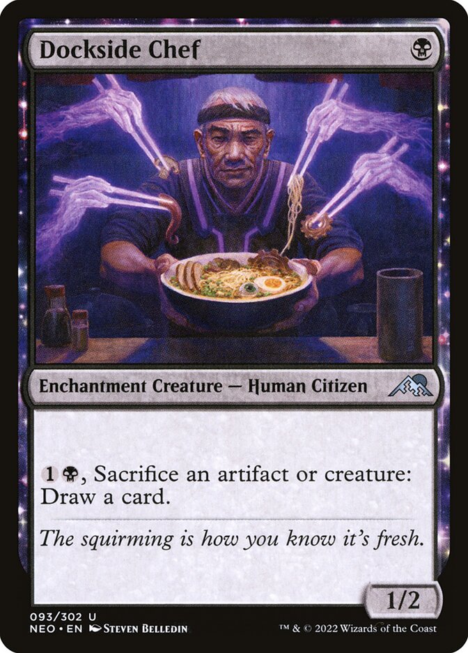 Dockside Chef – Uncommon Magic: The Gathering card from Kamigawa: Neon Dynasty (#93)