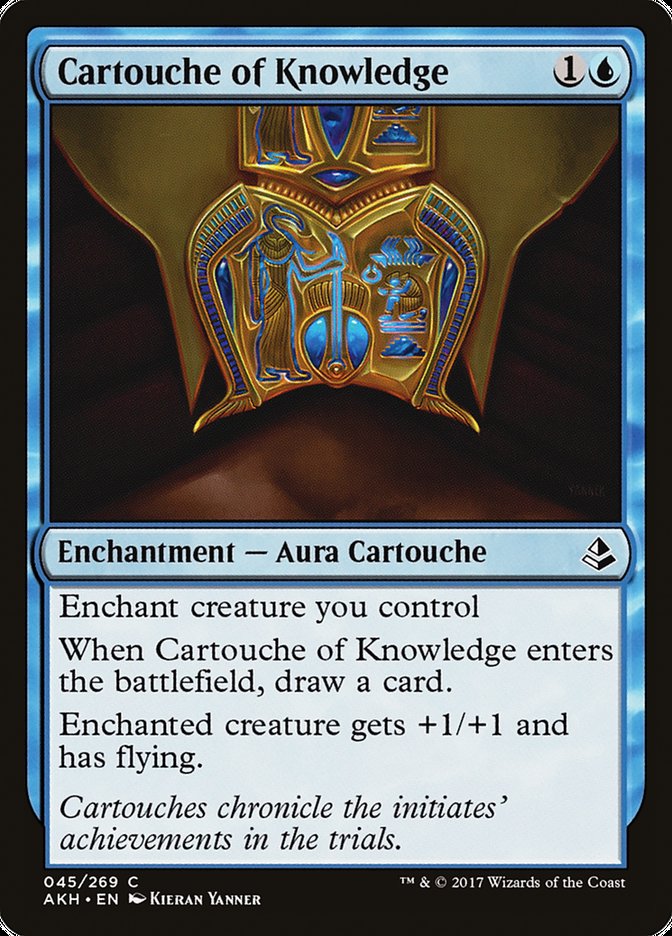 Cartouche of Knowledge – Common Magic: The Gathering card from Amonkhet (#45)