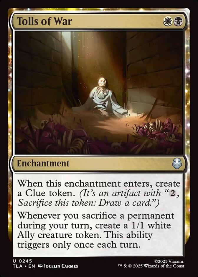 Tolls of War – Uncommon Magic: The Gathering card from Avatar: The Last Airbender (#245)