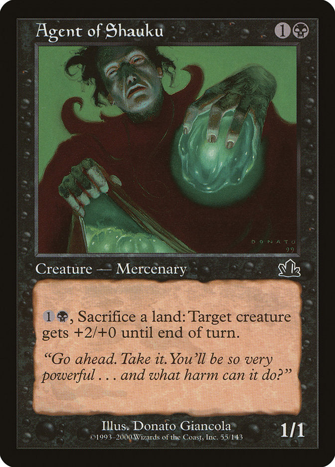 Agent of Shauku – Common Magic: The Gathering card from Prophecy (#55)