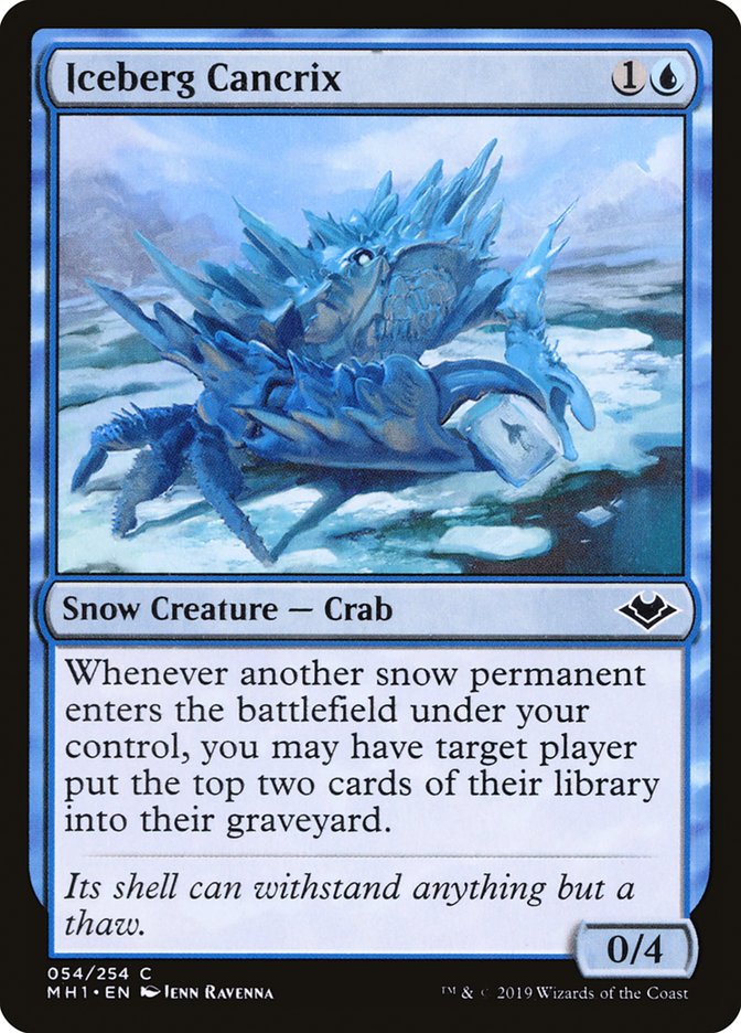 Iceberg Cancrix – Common Magic: The Gathering card from Modern Horizons (#54)
