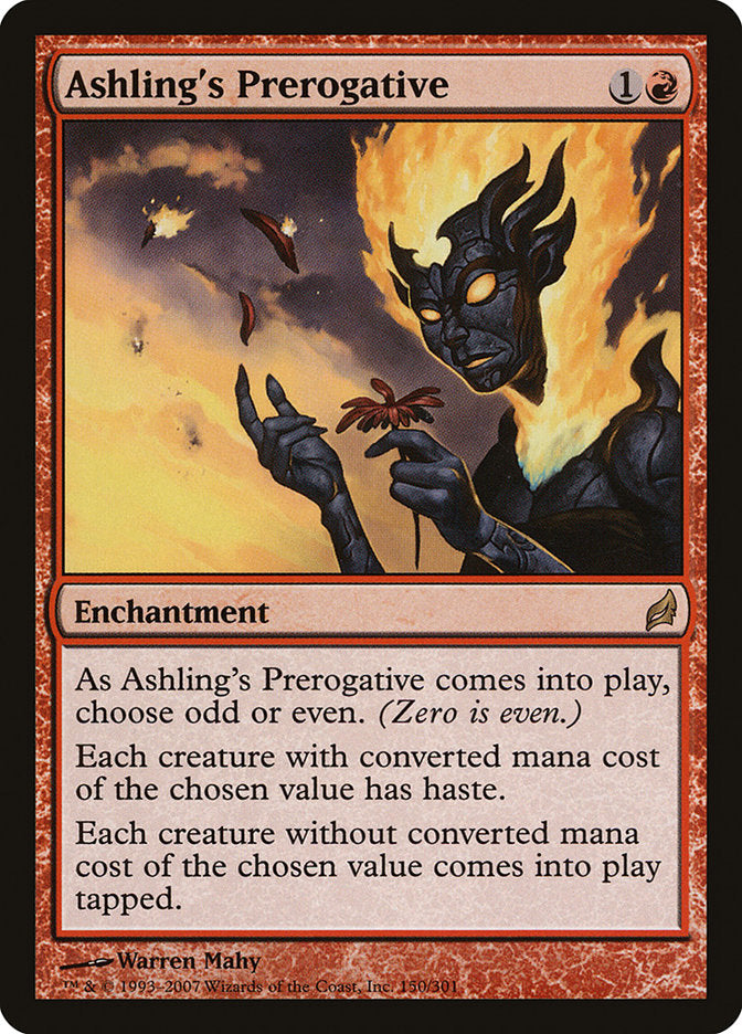 Ashling's Prerogative – Rare Magic: The Gathering card from Lorwyn (#150)