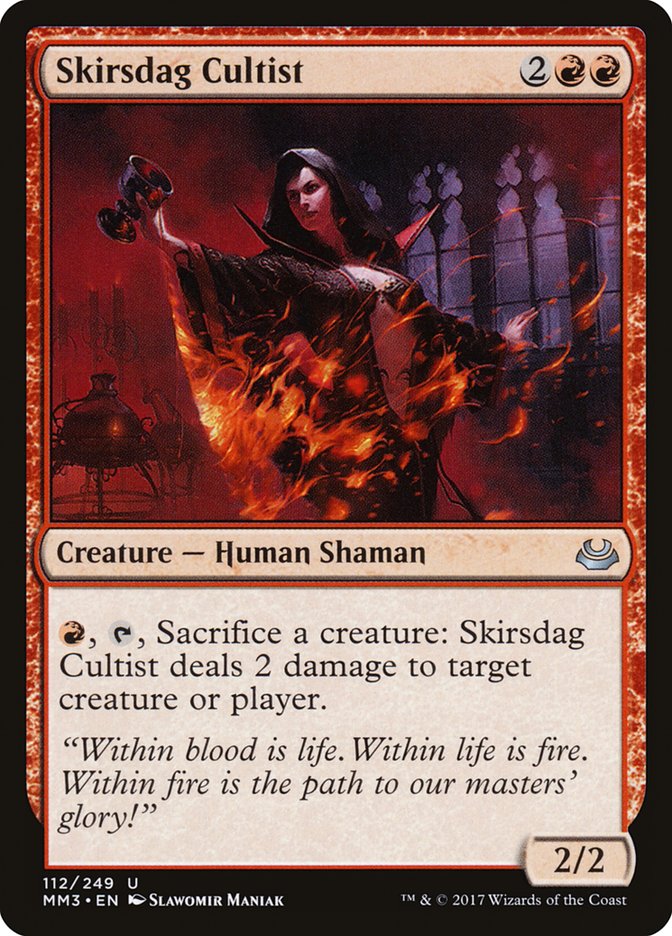 Skirsdag Cultist – Uncommon Magic: The Gathering card from Modern Masters 2017 (#112)