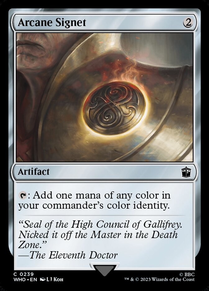 Arcane Signet – Common Magic: The Gathering card from Doctor Who (#239)