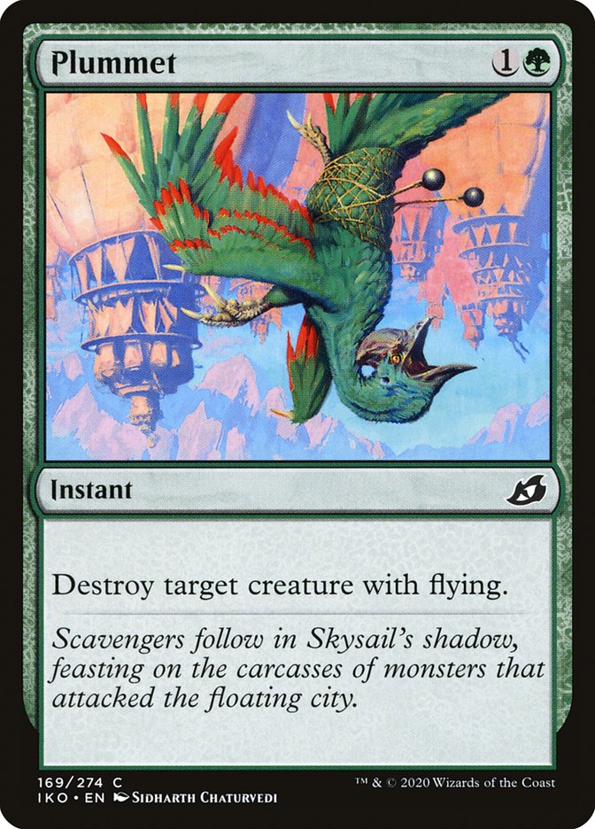 Plummet – Common Magic: The Gathering card from Ikoria: Lair of Behemoths (#169)