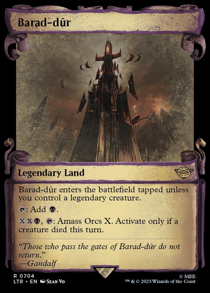 Barad-dûr – Rare Magic: The Gathering card from The Lord of the Rings: Tales of Middle-earth (#704)