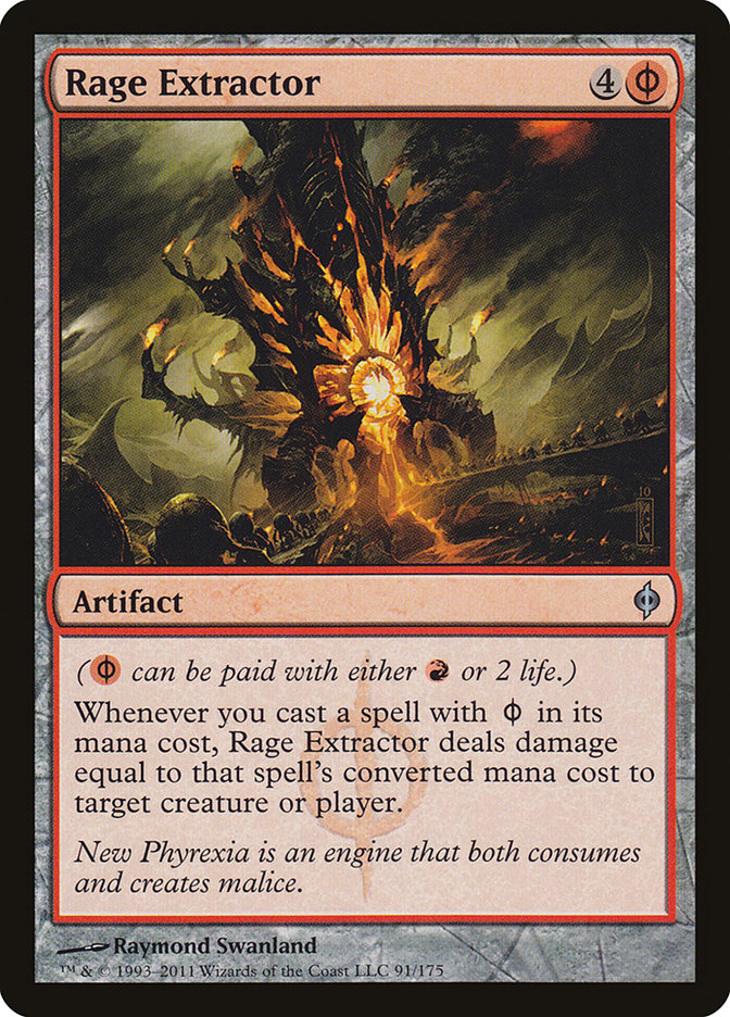 Rage Extractor – Uncommon Magic: The Gathering card from New Phyrexia (#91)