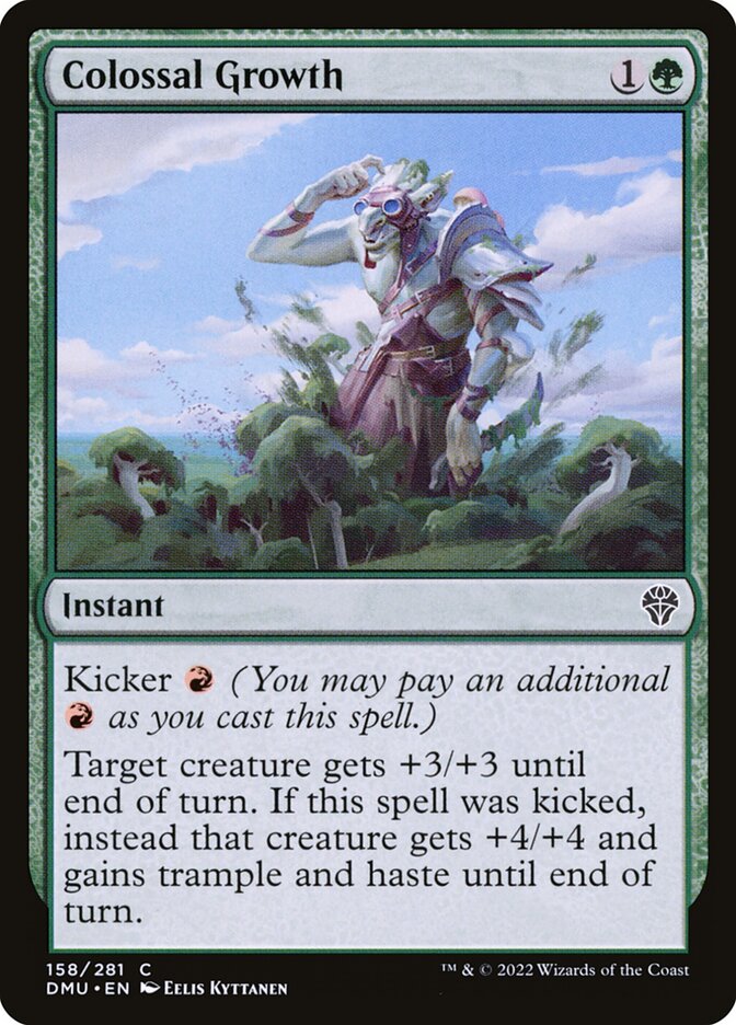 Colossal Growth – Common Magic: The Gathering card from Dominaria United (#158)