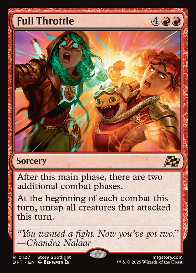 Full Throttle – Rare Magic: The Gathering card from Aetherdrift (#127)