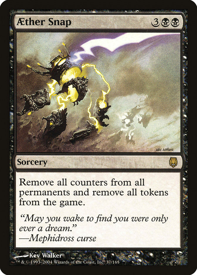 Aether Snap – Rare Magic: The Gathering card from Darksteel (#37)