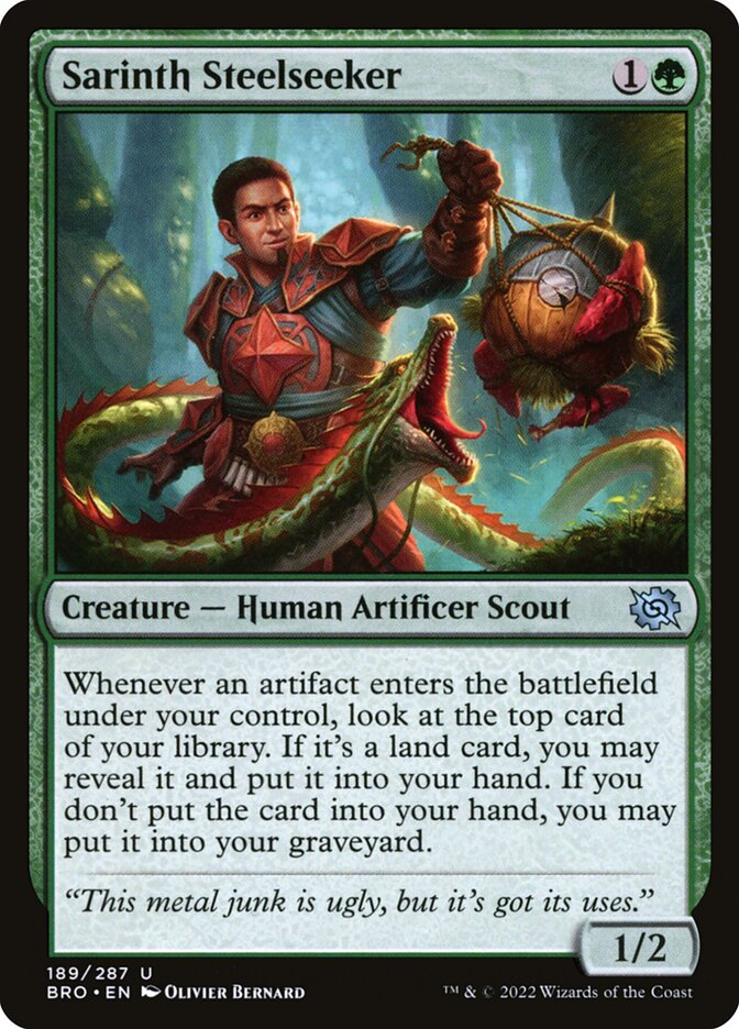 Sarinth Steelseeker – Uncommon Magic: The Gathering card from The Brothers' War (#189)