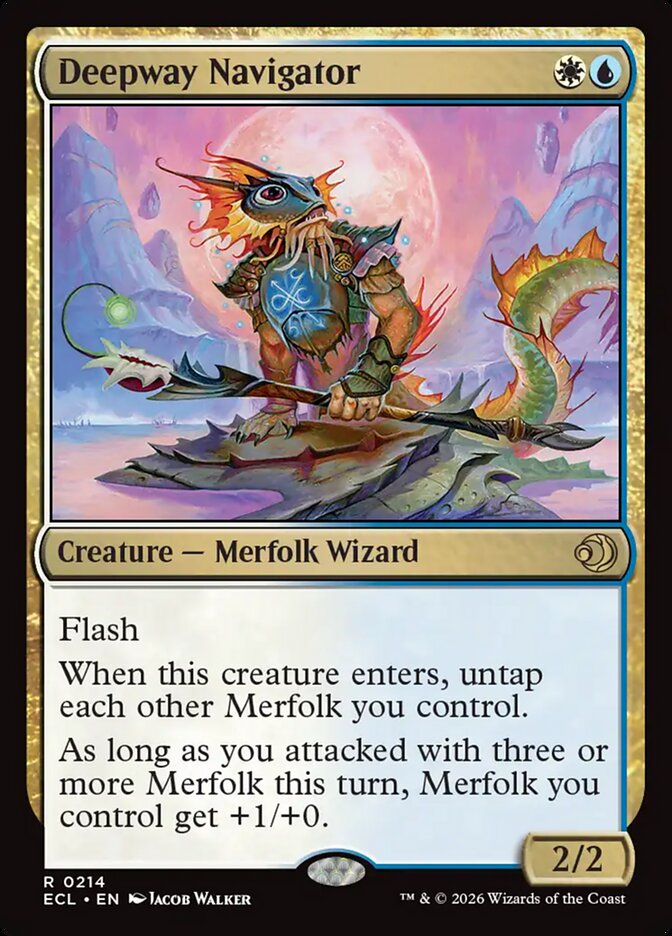 Deepway Navigator – Rare Magic: The Gathering card from Lorwyn Eclipsed (#214)