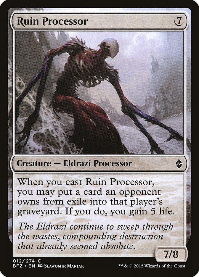Ruin Processor – Common Magic: The Gathering card from Battle for Zendikar (#12)