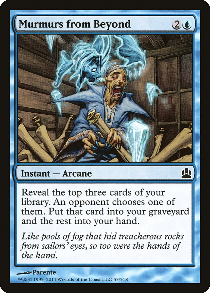 Murmurs from Beyond – Common Magic: The Gathering card from Commander 2011 (#53)