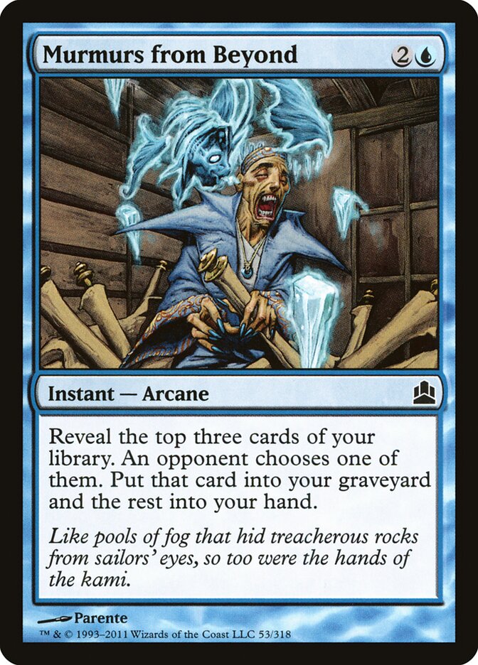 Murmurs from Beyond – Common Magic: The Gathering card from Commander 2011 (#53)