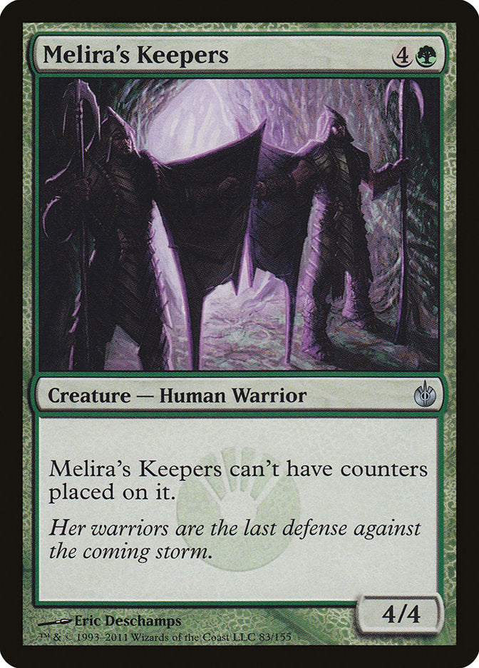Melira's Keepers – Uncommon Magic: The Gathering card from Mirrodin Besieged (#83)