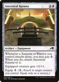 Ancestral Katana – Common Magic: The Gathering card from Kamigawa: Neon Dynasty (#1)