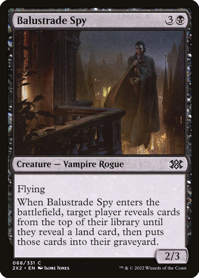 Balustrade Spy – Common Magic: The Gathering card from Double Masters 2022 (#68)