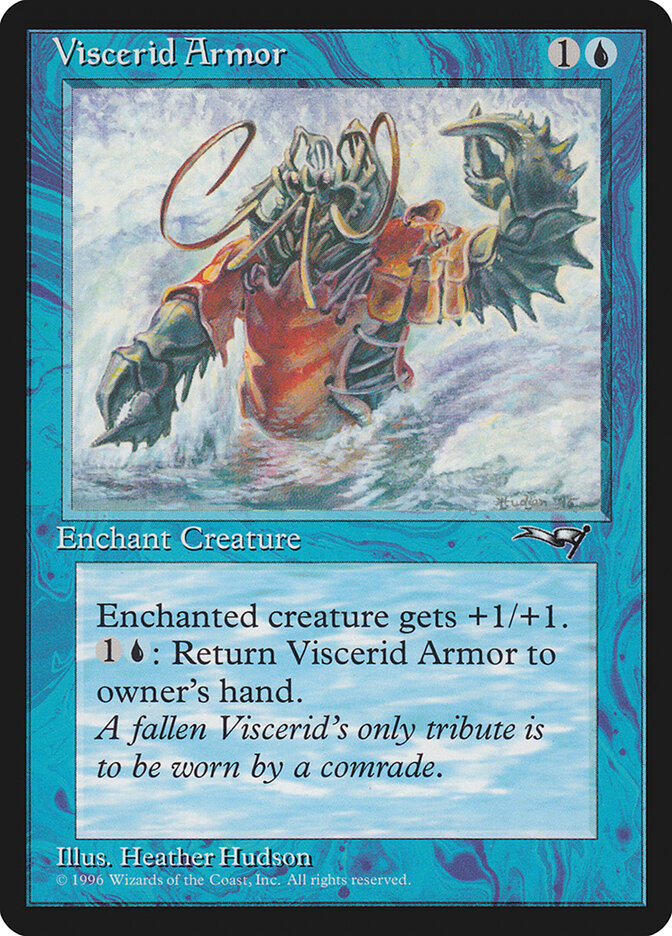 Viscerid Armor – Common Magic: The Gathering card from Alliances (#41a)