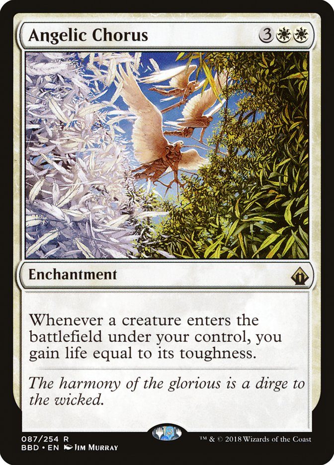 Angelic Chorus – Rare Magic: The Gathering card from Battlebond (#87)