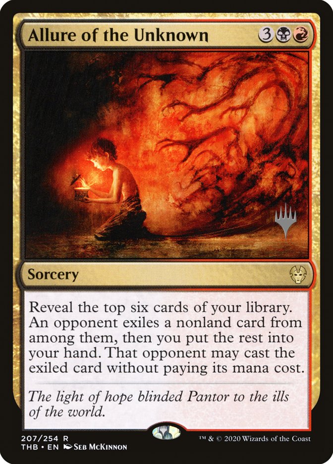 Allure of the Unknown – Rare Magic: The Gathering card from Theros Beyond Death Promos (#207p)