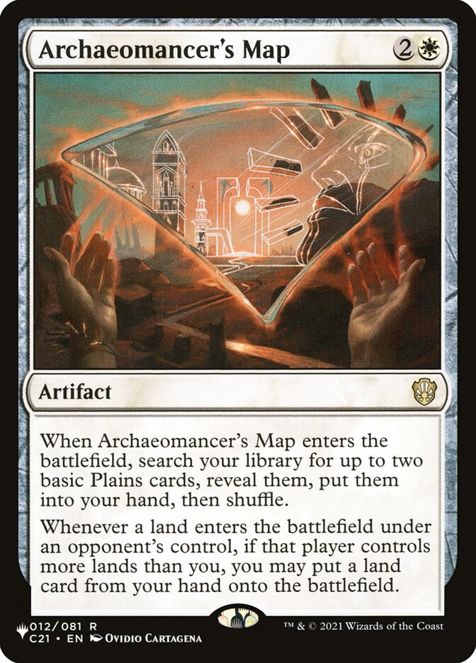 Archaeomancer's Map – Rare Magic: The Gathering card from The List (#C21-12)