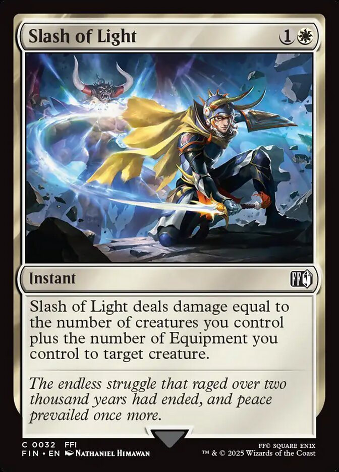 Slash of Light – Common Magic: The Gathering card from Final Fantasy (#32)