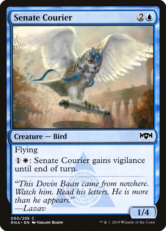 Senate Courier – Common Magic: The Gathering card from Ravnica Allegiance (#50)