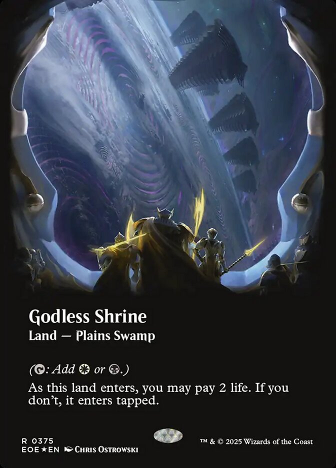 Godless Shrine – Rare Magic: The Gathering card from Edge of Eternities (#375)