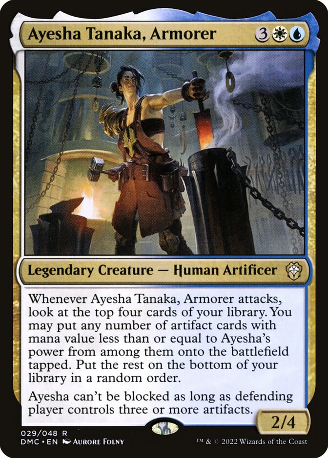 Ayesha Tanaka, Armorer – Rare Magic: The Gathering card from Dominaria United Commander (#29)