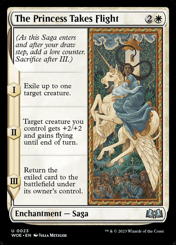 The Princess Takes Flight – Uncommon Magic: The Gathering card from Wilds of Eldraine (#23)
