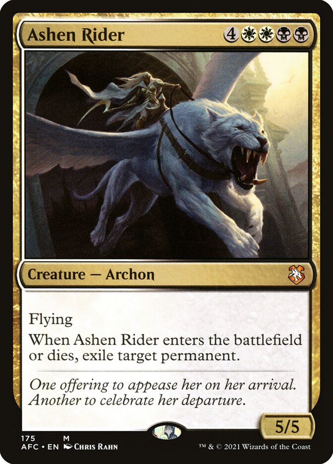 Ashen Rider – Mythic Magic: The Gathering card from Forgotten Realms Commander (#175)